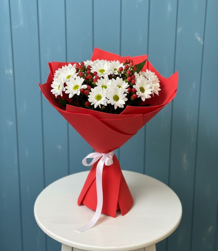 Букет цветов из: Хризантемы в Болгаре