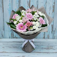 Букет цветов из:  Герберы, Альстромерии и Хризантемы в Болгаре