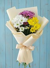 Букет цветов из:  Хризантемы в Болгаре