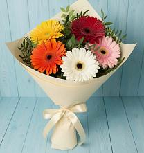 Букет цветов из:  Герберы в Болгаре