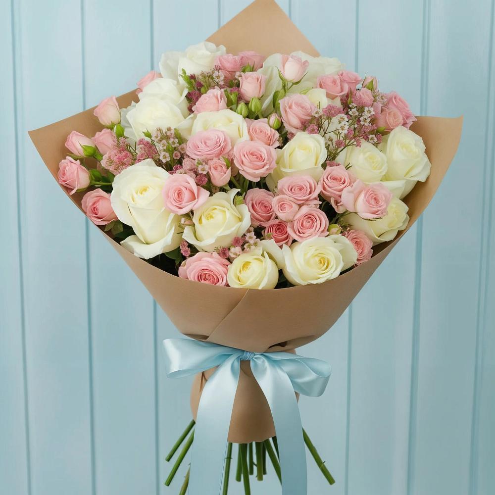 Букет цветов из: Розы в Болгаре