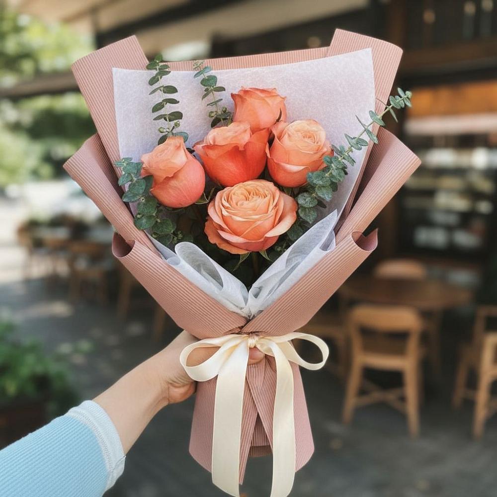 Букет цветов из: Розы в Болгаре