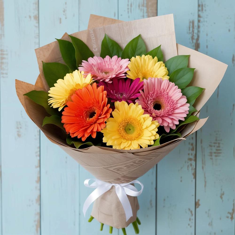 Букет цветов из: Герберы в Болгаре