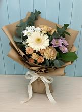 Букет цветов из:  Герберы и Хризантемы в Болгаре