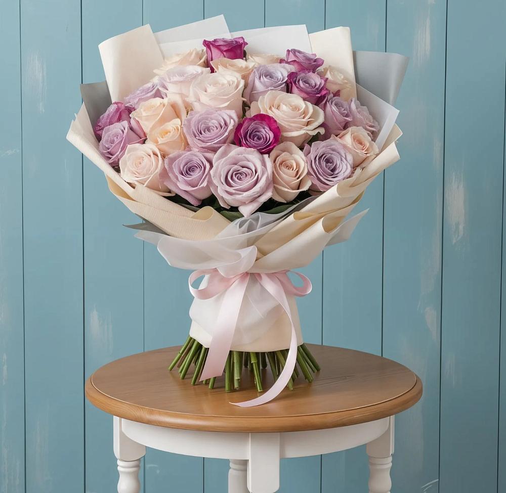 Букет цветов из: Розы в Болгаре