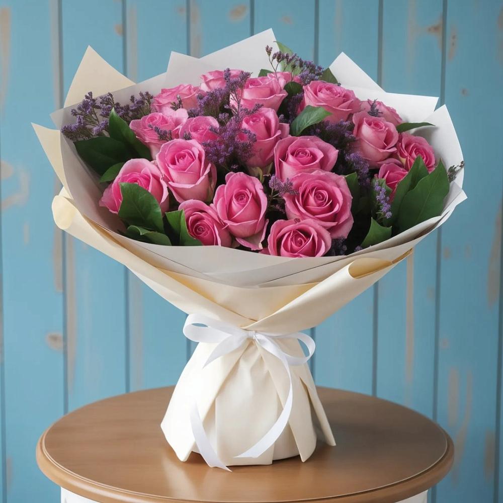 Букет цветов из: Розы в Болгаре